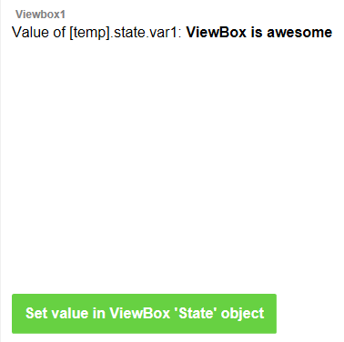 A button being used to set state data to replace existing values